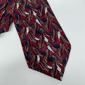 Milano Uomo Silk Tie, abstract, business office work, suit, formal, classic, USA